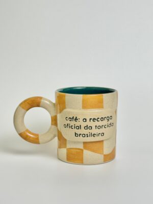Caneca Brasil "café: a recarga oficial da torcida brasileira"