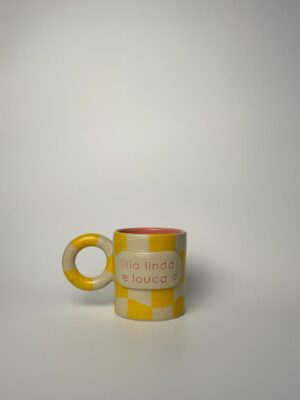 Caneca "titia linda e louca "