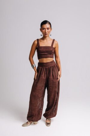 Calça Aladim renda