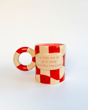 Caneca "a vida em si já é uma ocasião especial"