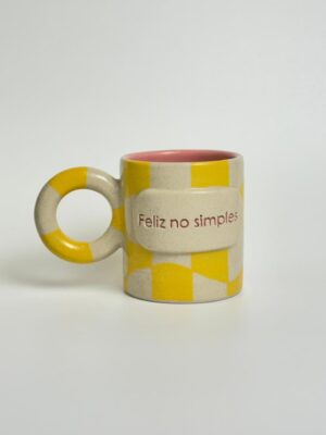 Caneca "feliz no simples"