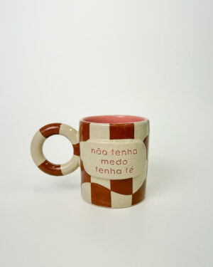 Caneca "não tenha medo, tenha fé "