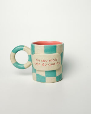 Caneca "eu sou mais forte do que eu"